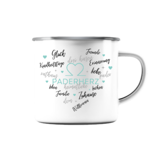 Paderherz Heimatliebe - Emaille Tasse Outdoor