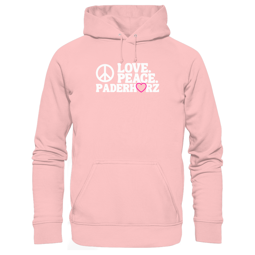 Hoodie Love Peace - Basic Unisex Hoodie – Bild 2