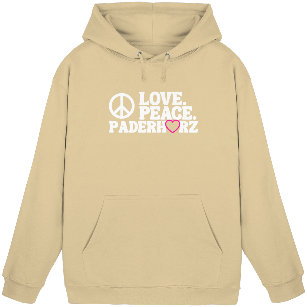 Hoodie Love Peace - Basic Unisex Hoodie – Bild 3