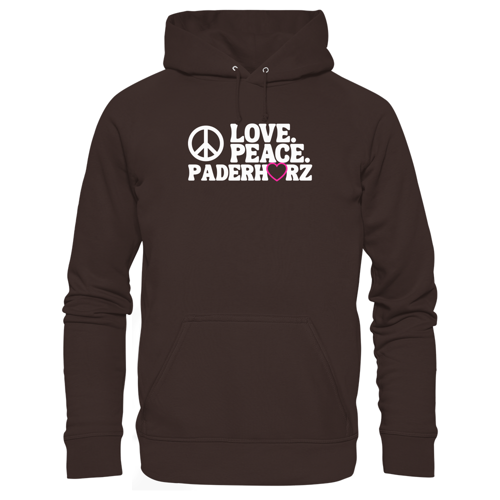 Hoodie Love Peace - Basic Unisex Hoodie – Bild 8