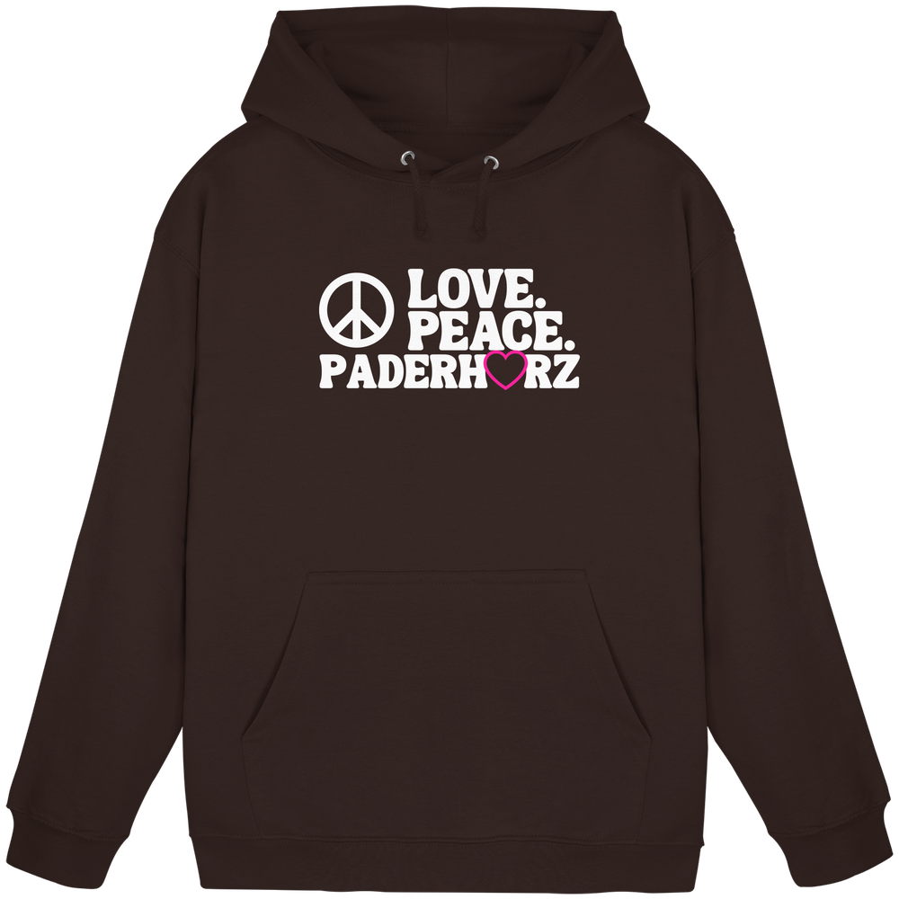 Hoodie Love Peace - Basic Unisex Hoodie – Bild 7