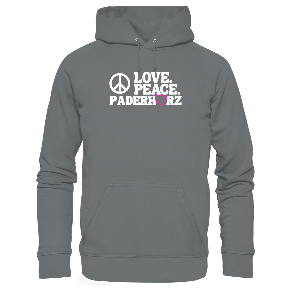 Hoodie Love Peace - Basic Unisex Hoodie – Bild 10
