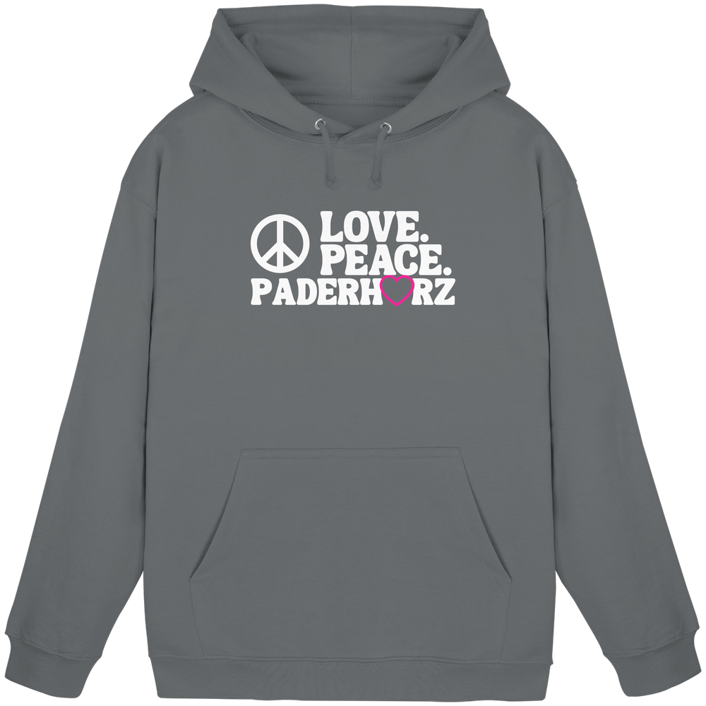 Hoodie Love Peace - Basic Unisex Hoodie – Bild 9
