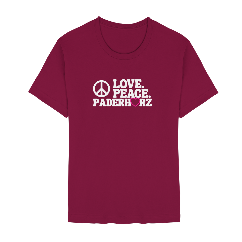 Damen T-Shirt Paderborn Love and Peace - Unisex Essential Premium Shirt – Bild 3