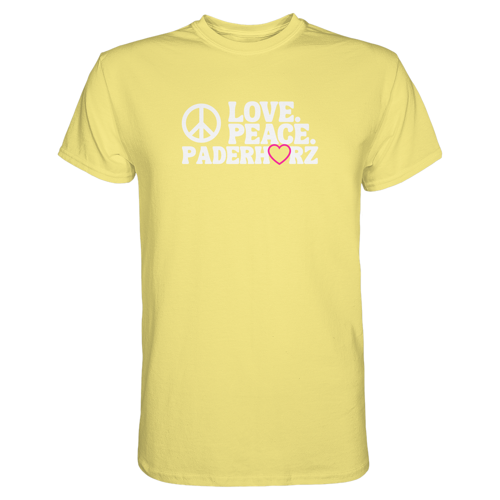 Damen T-Shirt Paderborn Love and Peace - Unisex Essential Premium Shirt – Bild 10