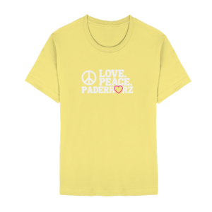 Paderborn Damen T-Shirt Love. Peace. Paderherz