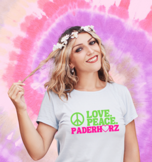 Paderborn Damen T-Shirt Love Peace Paderherz